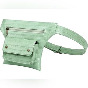 Badiya Mint Green festival Fanny pack Adjustable-Belt Fanny Pouch purse